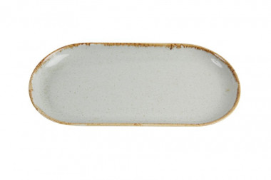 Блюдо овальное 30см. Porland Seasons Gri (Серый) 118130 — Posudio