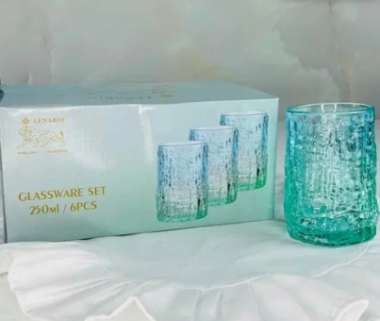 Набор из 6 стаканов 250мл. в под.уп.(х8)Стекло 200-003 — Posudio