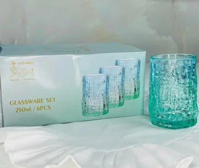 Набор из 6 стаканов 250мл. в под.уп.(х8)Стекло 200-003 фото 1 — Posudio