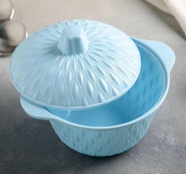 Миска с крышкой 19*16*15,5см. МИКС &mdash; Posudio