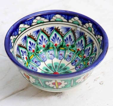 Пиала большая &quot;УЗОРЫ&quot; Риштанская Керамика, 11см, микс — Posudio