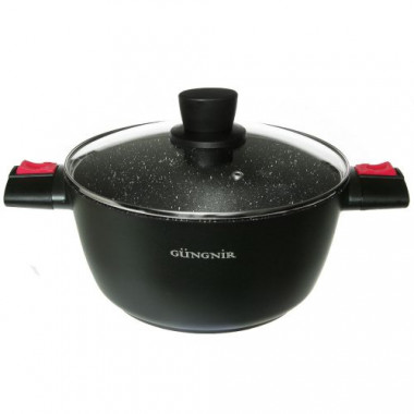 Кастрюля  2,6л с/кр а/пр [VIKING] съем руч 20*10,2см — Posudio