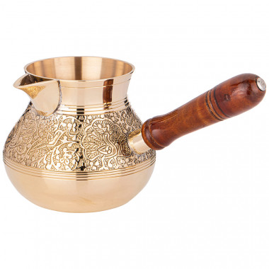 ТУРКА РЕЗНАЯ &quot;GRAVING&quot; 650МЛ. ЛАТУНЬ — Posudio