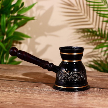 Турка "Делфиния" латунь (300 мл) 22х8,5х10 см &mdash; Posudio