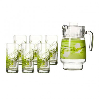 Набор питьевой 7пр. БРАШМАНИЯ ГРИН — Posudio