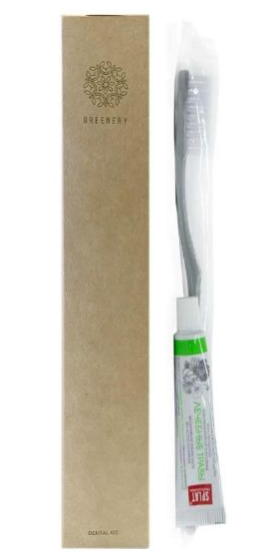 "GREENERY" зубной набор (флоупак крафт) 300 &mdash; Posudio
