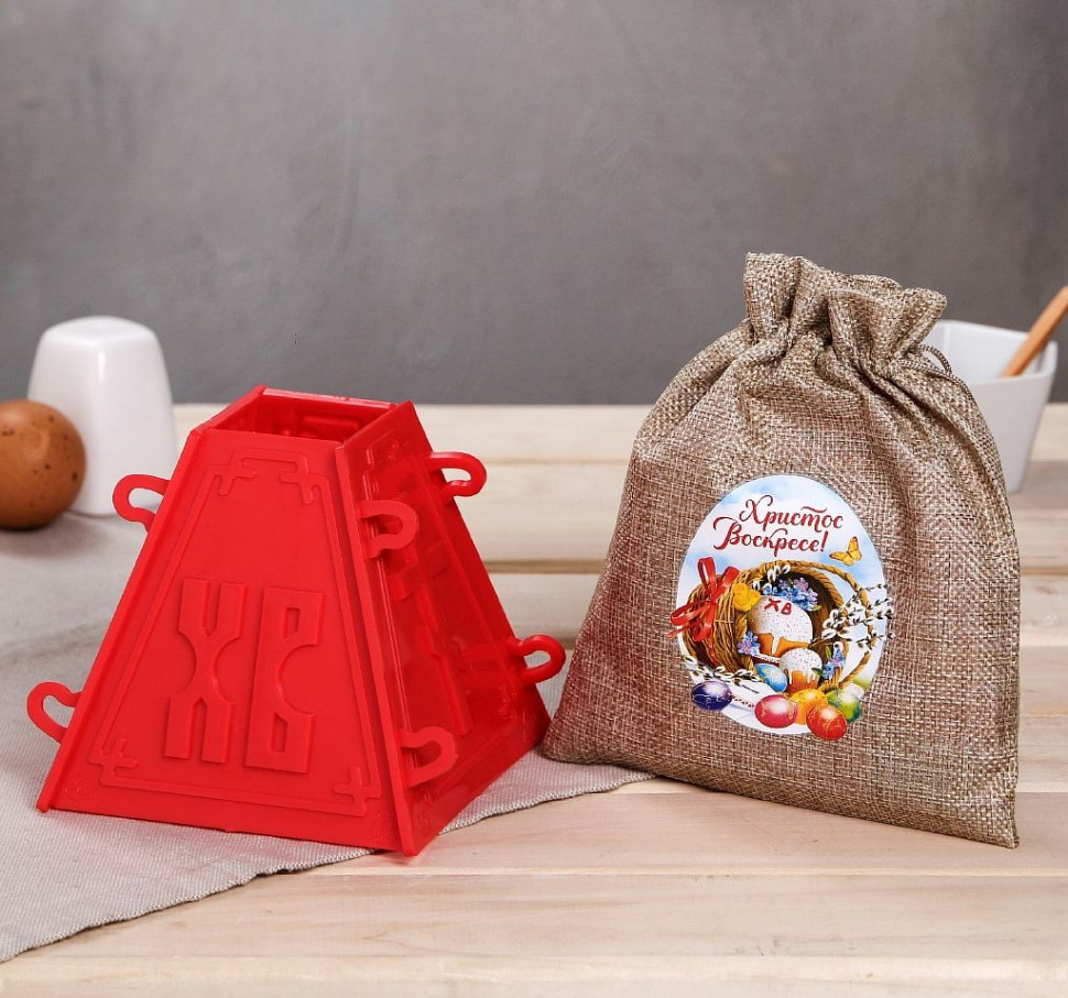 Пасочница "С Пасхой" 11,5*12*12см. фото 1 &mdash; Posudio