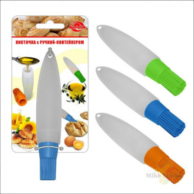 Кисточка с ручк. контейн. силик 3цв &mdash; Posudio