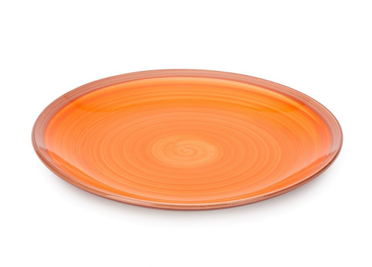 Тарелка обеденная  WOOD ORANGE 27см. фото 1 — Posudio