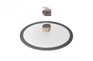 Крышка стекл. с силик. обод. 20см Nadoba Mineralica, NAD751215 — Posudio