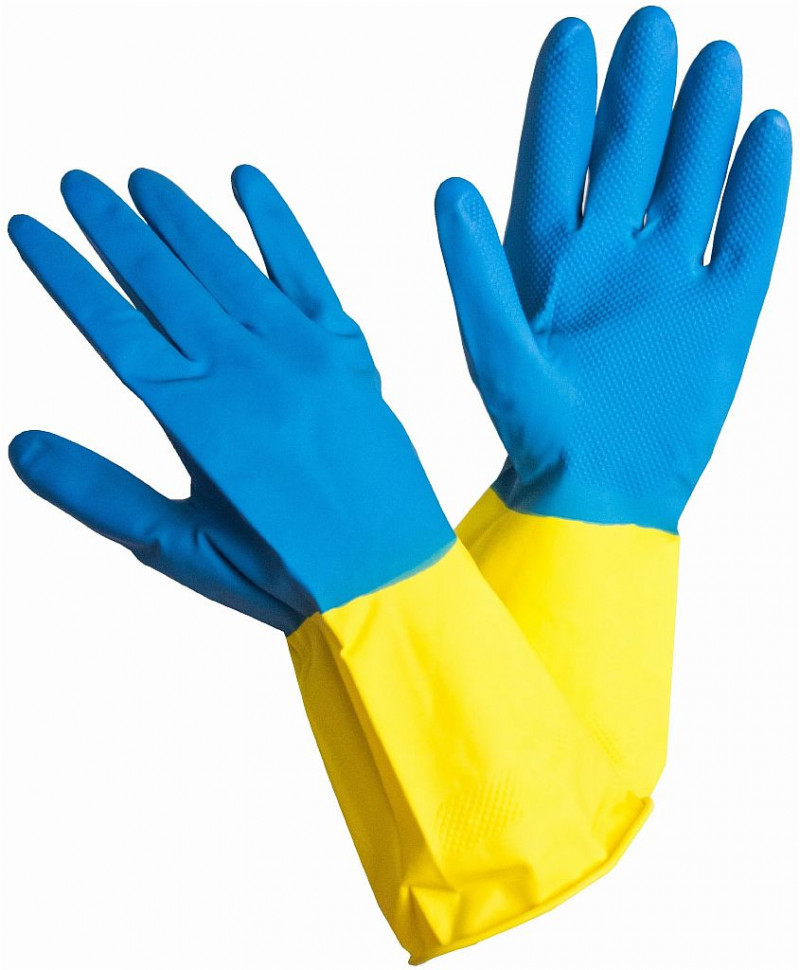 Перчатки хозяйственные BICOLOR XL фото 1 — Posudio