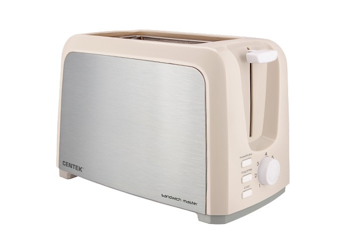 Тостер Centek CT -1429 (бежевый) 750 Вт. фото 1 — Posudio