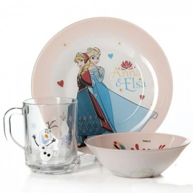 Набор детской посуды 3пр "Холодное Сердце" &mdash; Posudio