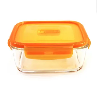 Контейнер стеклянный PYREBOX ACTIVE квадратный 1,22л (неон микс розовый) — Posudio