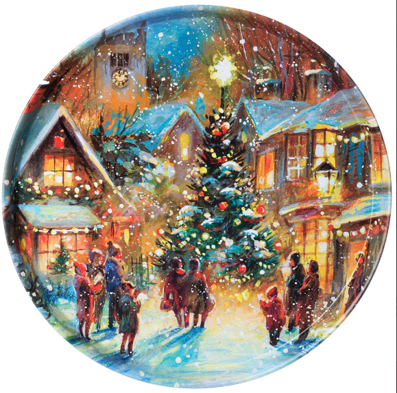 ПОДНОС СЕРВИРОВОЧНЫЙ AGNESS "НОВЫЙ ГОД" 33*2,1 СМ, 898-132 фото 1 &mdash; Posudio