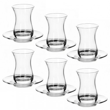 Стакан с блюдцем на 6 персон 160 мл Pasabahce Tea &amp; Coffee 96308B &mdash; Posudio