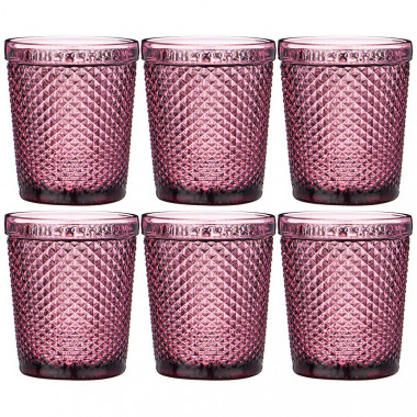 Набор стаканов  ГРАНАТ 6шт 280мл. MUZA COLOR — Posudio