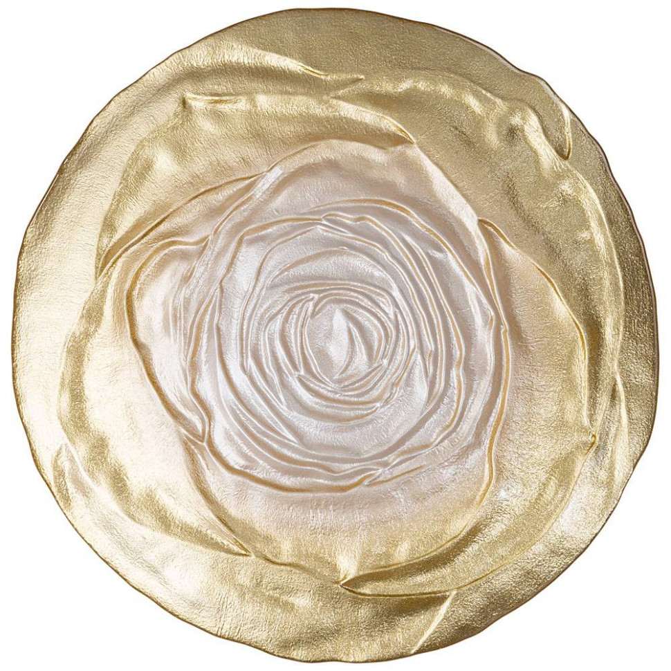 ТАРЕЛКА "ANTIQUE ROSE" GOLD 21СМ фото 1 — Posudio