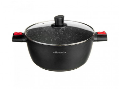 Кастрюля  6,4л с/кр а/пр [VIKING] съем руч 28*13,1см — Posudio