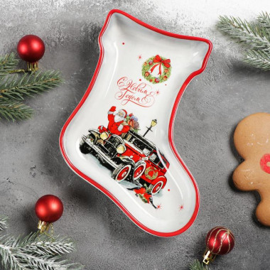 Блюдо сервировочное Доляна «С Новым годом», 15×15 см &mdash; Posudio