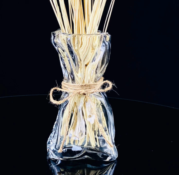 Декоративная ваза для цветов из стекла 19 см в под/упак (х8) 200-094 фото 1 — Posudio