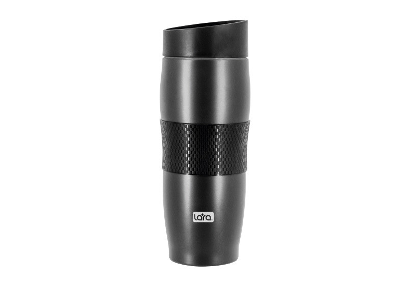 Термокружка  LR04-24 LARA  380мл. BLACK фото 1 — Posudio