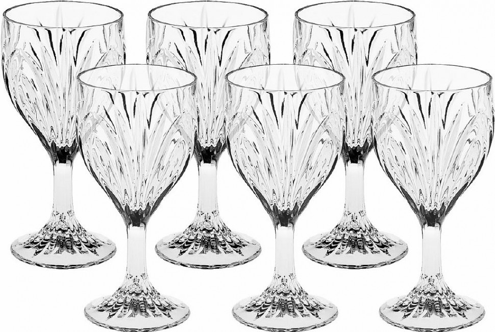 Рюмка для вина 220мл (6шт) Crystal Bohemia Elise 990/11600/0/64300/220609 фото 1 — Posudio
