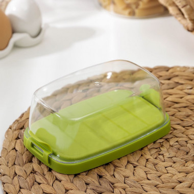 Маслёнка «Летиция», 16,3×10,1×6,5 см, цвет оливковый &mdash; Posudio