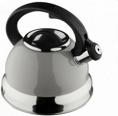Чайник 2,5л со св индукц. зеркальная полоса  серый (Катунь) — Posudio