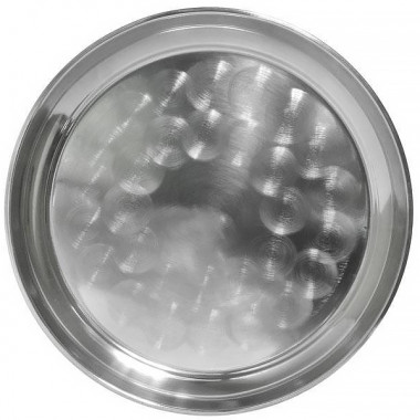 Поднос 34см нерж круглый &mdash; Posudio