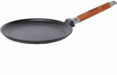 Блинница 220мм чуг. съемн. ручк. с ровн. борт. (БИОЛ), 04221 — Posudio