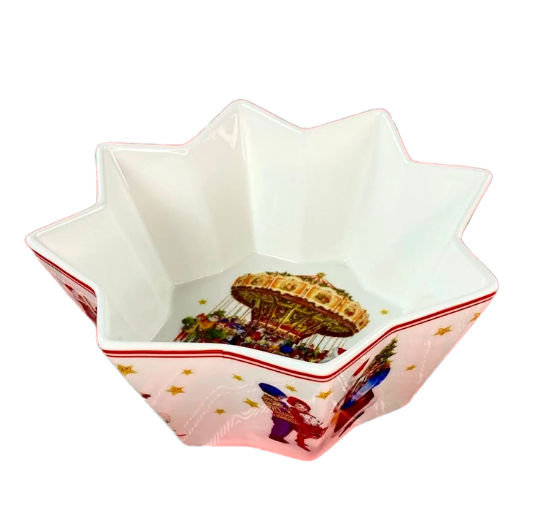 Салатник 20см НОВЫЙ ГОД в под.уп.(х24)Фарфор 305-187 фото 1 — Posudio