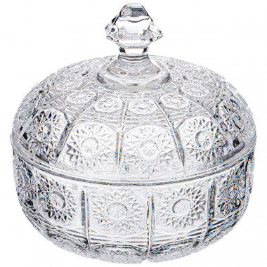 Конфетница с крышкой  Муза Кристалл 250 мл. &mdash; Posudio