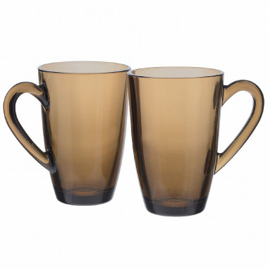 Кружка из закаленного стекла 325 мл 2 шт Pasabahce Bronze 55393BZT &mdash; Posudio