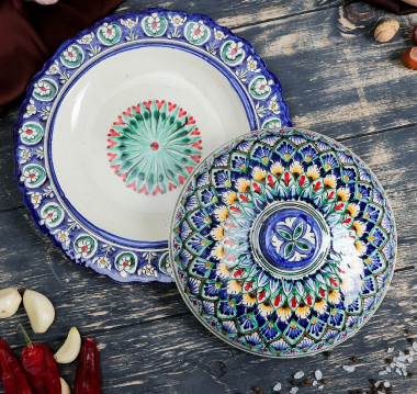 Блинница Риштанская Керамика 24см &mdash; Posudio