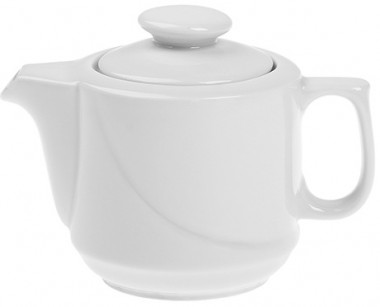 Акция Кофейник 600 см3 бел.1с (Башкирский фарфор) — Posudio