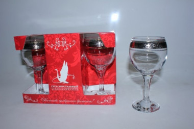 Набор с барной стойкой 19пр. &quot;Флорис&quot; (Гусь Хрусталь) — Posudio