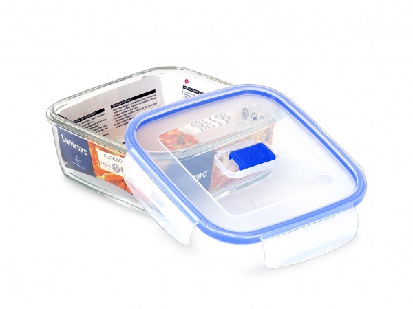 Контейнер квадратный 1.22л Luminarc Pure Box Active P3552 фото 1 — Posudio