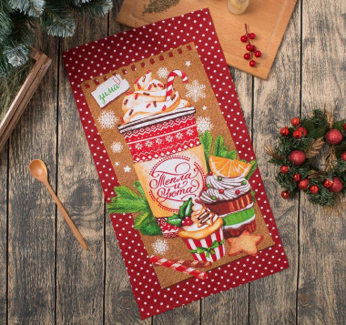 Полотенце Доляна&quot;Тепла и уюта&quot; 35*60см.(100%хл.) — Posudio