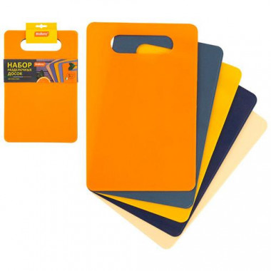 Набор разделочных досок  ARCOBALENO, р-р 19*29 см (5 шт в наборе) &mdash; Posudio