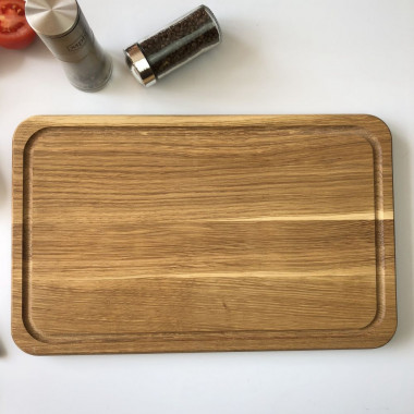 Доска разд.40*25см мет. руч.. с желоб. (Новое Время) &mdash; Posudio