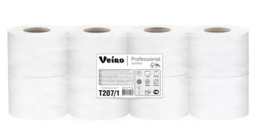 Туалетная бумага 15м 2-сл. Veiro PROFESSIONAL Comfort 8 рул. фото 1 — Posudio