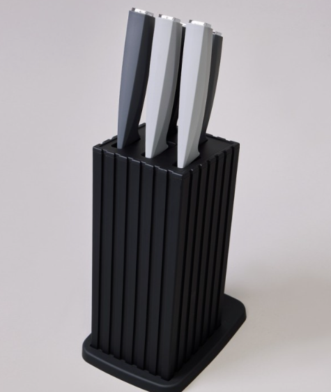 НАБОР НОЖЕЙ AGNESS НА ПЛАСТИКОВОЙ ПОДСТАВКЕ, 6 ПРЕДМЕТОВ  911-747 фото 1 — Posudio