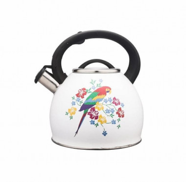 Чайник 2,5л ПОПУГАЙ со св индукц. с декором меняет цвет (Катунь) — Posudio