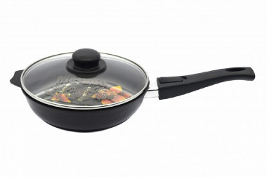 Сковорода 24см. Престиж с несъемной ручкой — Posudio