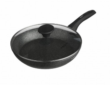 Сковорода 26см с/кр а/пр [БАЗАЛЬТ] &mdash; Posudio