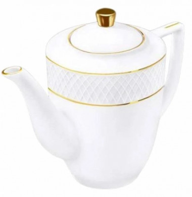 Кофейник  Diamond 750мл. с золотом — Posudio