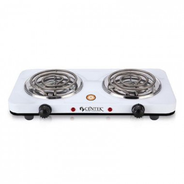 Плитка электрическая СТ-1509(белая) 2 конфорки 2000Вт &mdash; Posudio