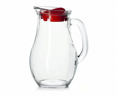 Кувшин 1000 мл (красн. крышка) Бистро — Posudio