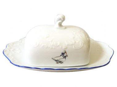 Масленка Cmielow Rococo Гуси 0037060 E280 &mdash; Posudio